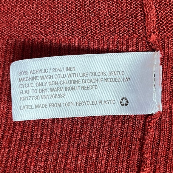 A New Day Brick Red Size M linen blend duster - Picture 4 of 5